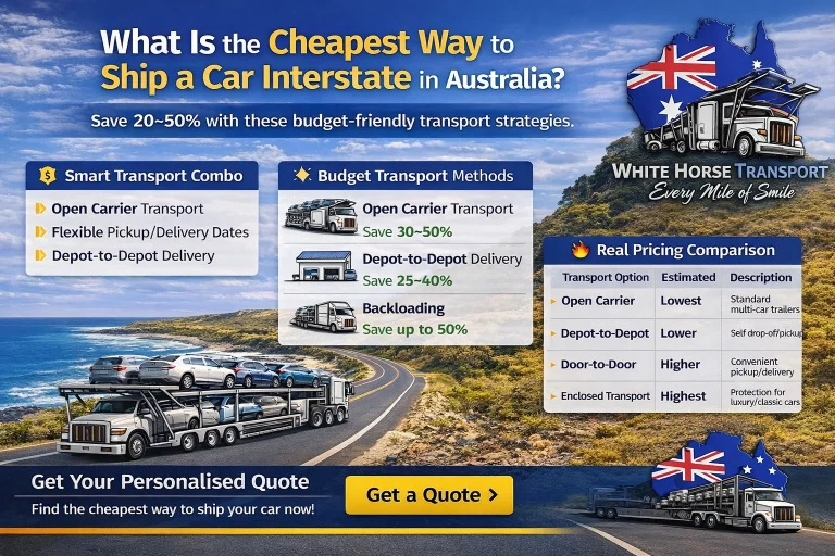 Cheapest car shipping options in Australia